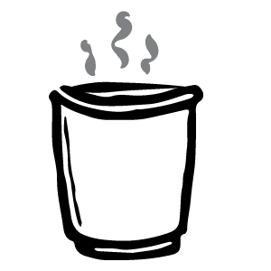 Hot Coffee Illustration