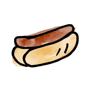 Hot Dog Illustration