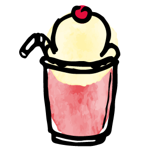 Ice Cream Soda Illustration