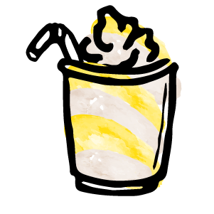 Pina Colada Smoothie Illustration