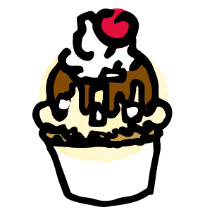 Smores Sundae Illustration