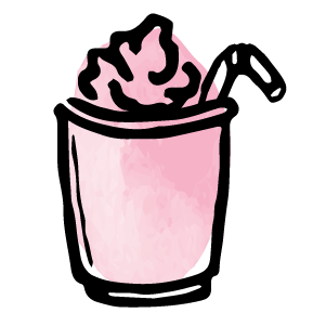 Strawberry Smoothie Illustration