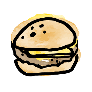 Cheese Burger Illustration